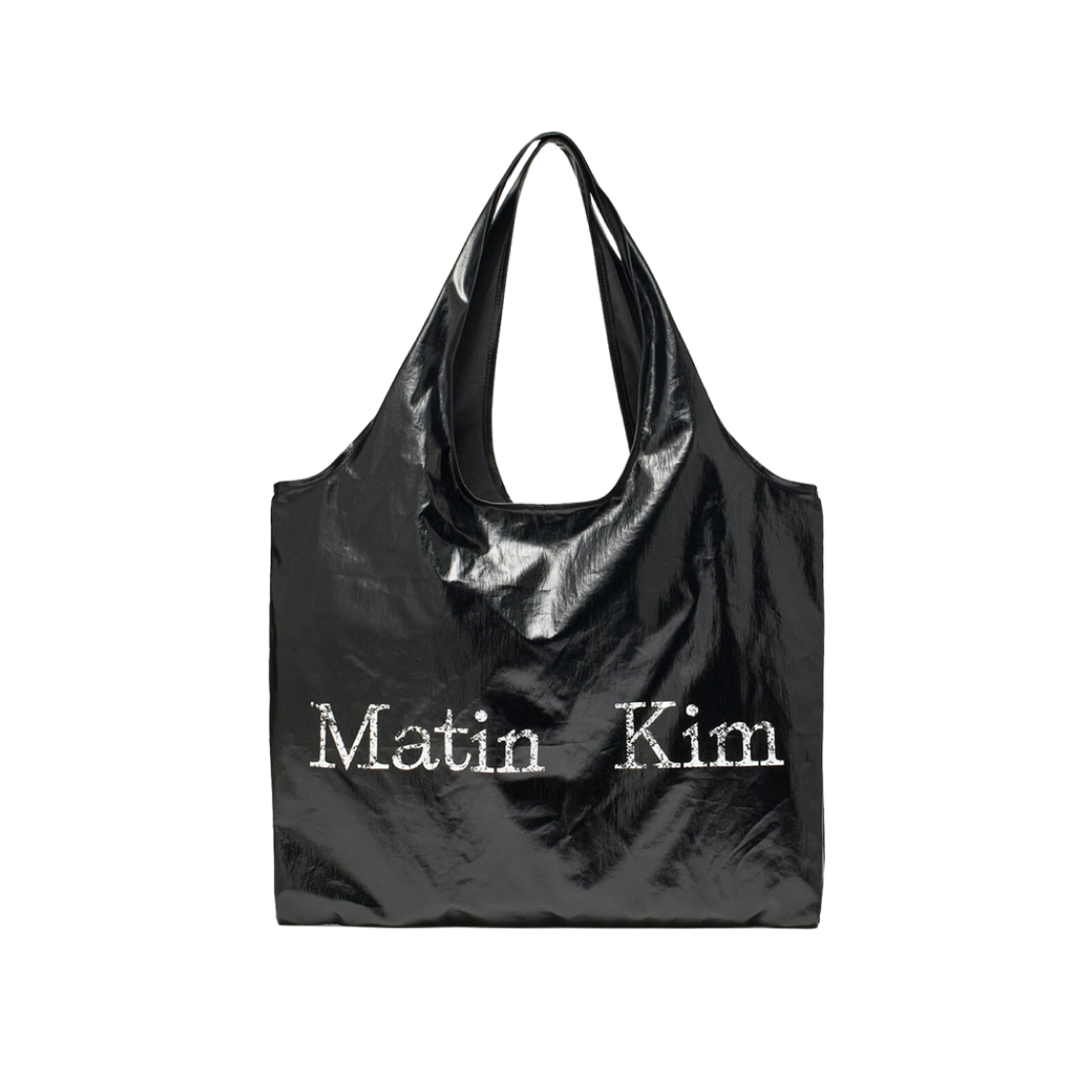 【MATIN KIM】MATIN CRACKED LOGO ECOBAG★送料・関税込 MATIN KIM】MATIN CRACKED LOGO ECOBAG☆送料・関税込 (Matin