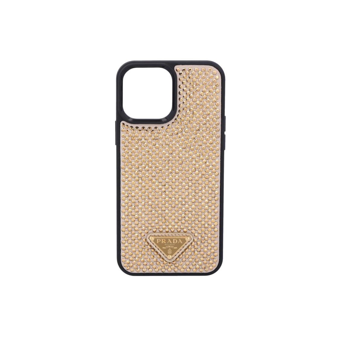 【PRADA】Triangle Logo Rhinestone iPhone 13 Pro Max Case Prada Triangle Logo Rhinestone Cover For iPhone 13 Pro Max