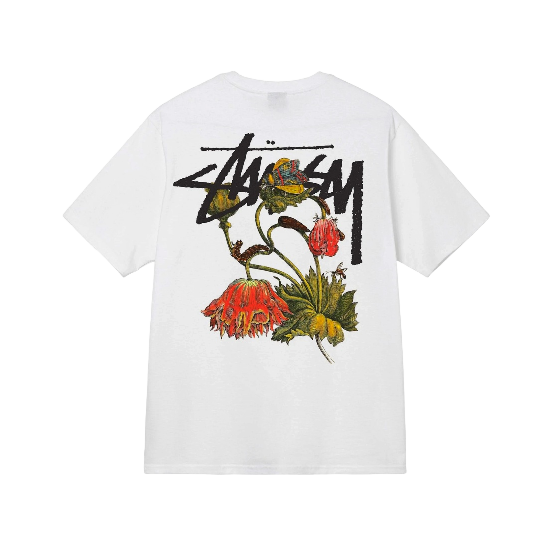 Stussy Withered Flower T-Shirt White | eBay