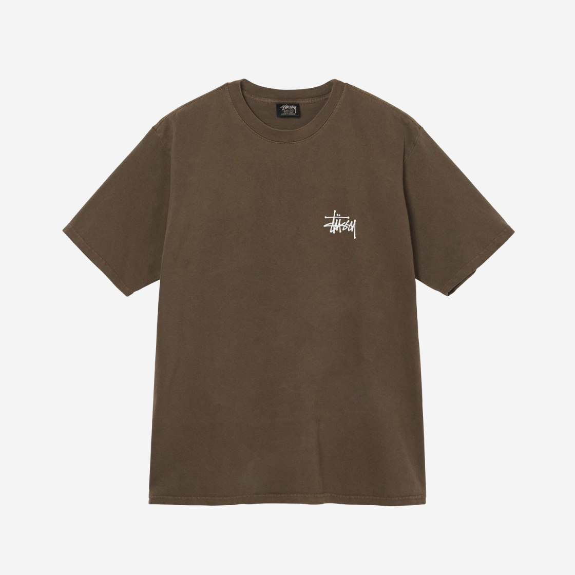 Stussy Basic Stussy Pigment Dyed T-Shirt Coffee 2022 | eBay