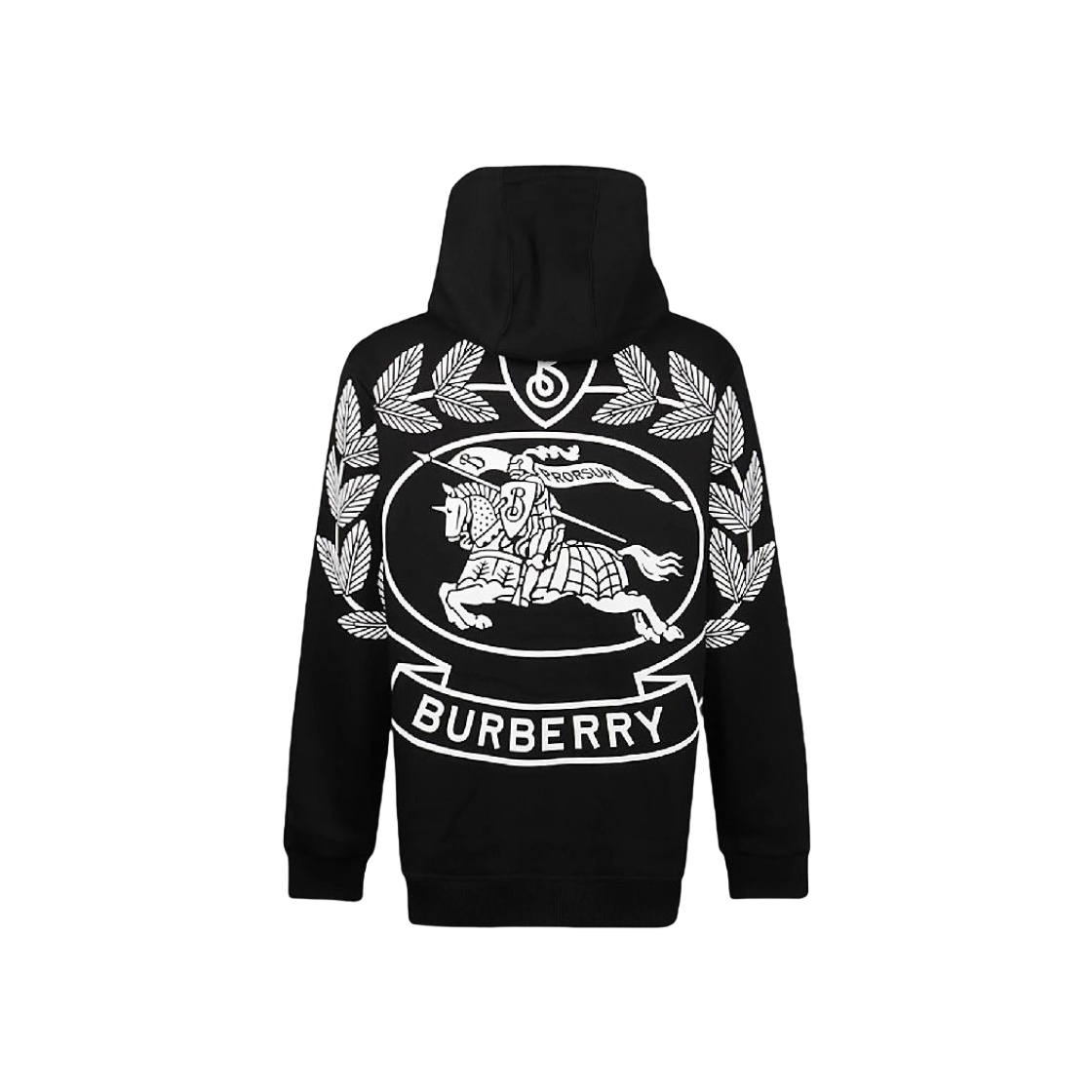 ♪【BURBERRY】EKD Print Cotton Blend Hoodie Burberry EKD Cotton Blend Hoodie Black | eBay
