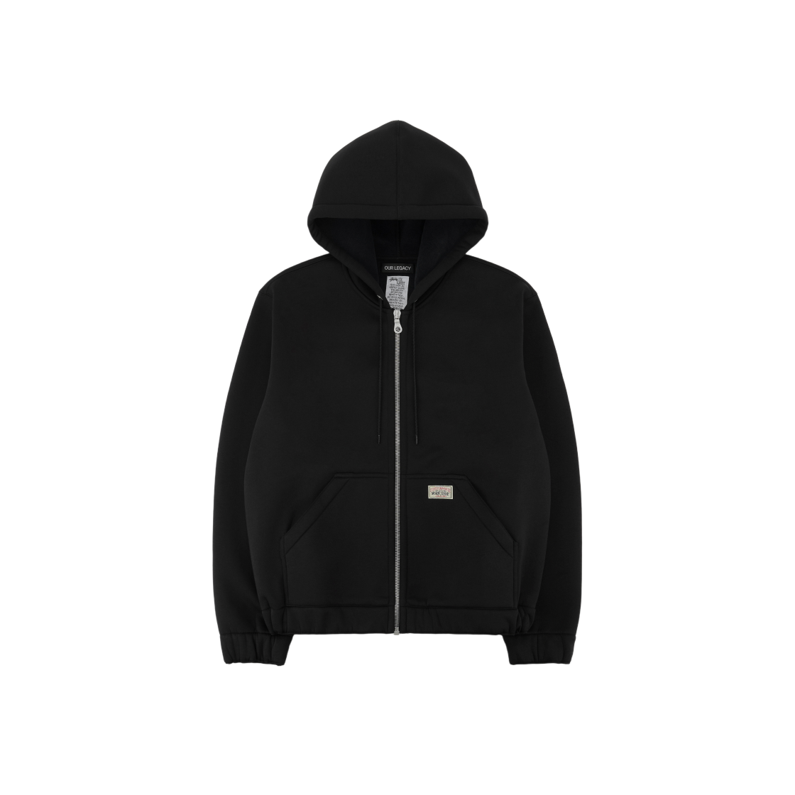 Stussy x Our Legacy Work Shop Scuba Zip Hoodie Black Scuba