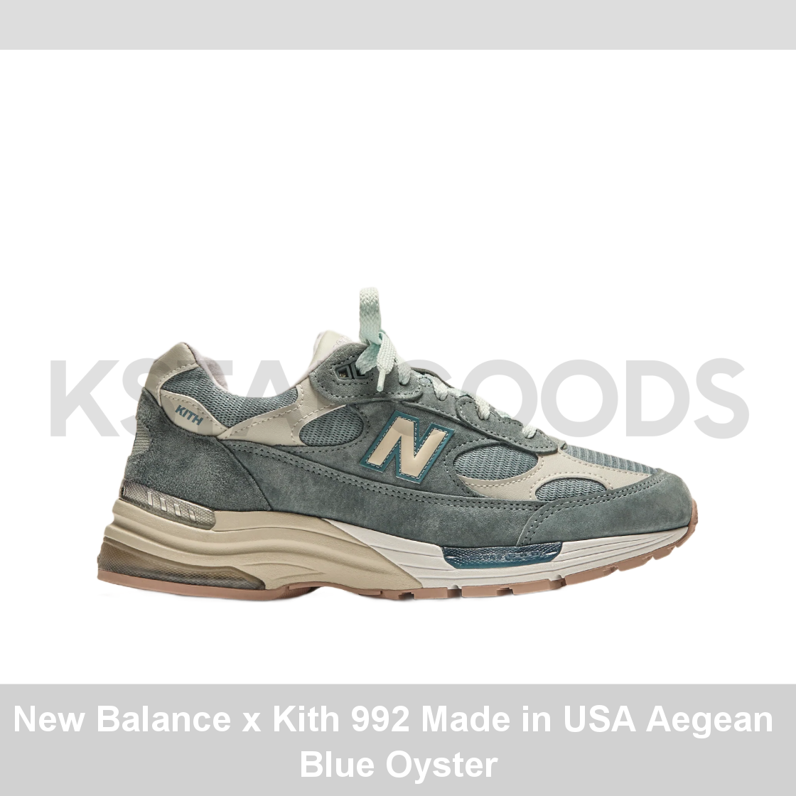 New Balance x Kith 992 Made in USA Aegean Blue Oyster | eBay